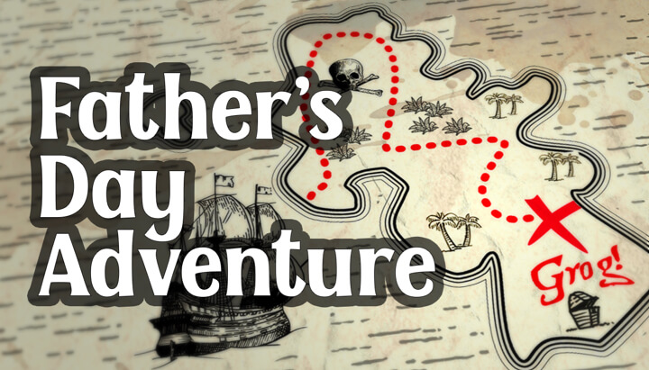 A pirate map leading to grog for father’s day!