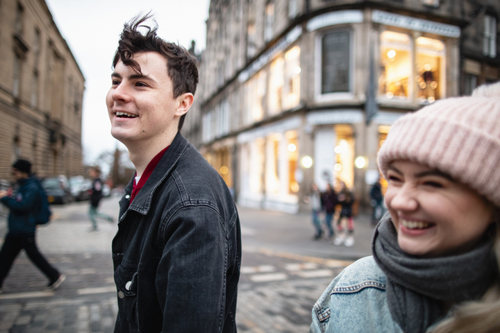 A couple on a date playing Treasure Hunt Nottingham